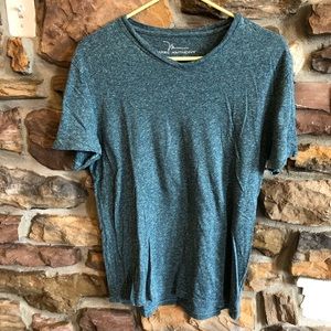 Marc Anthony V-Neck Slim Fit Tee Blue/Green